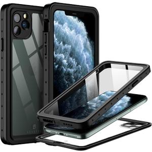for Apple iPhone 11 Pro Waterproof Case, with Built-in Screen Protector, NRE Series Case, for 5.8 inches iPhone Pro (Clear)