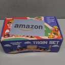 Play22 Wooden Train Set Toddler Toys - 38 Pieces Wood Train Track Set for Toddlers 3-4 Years with Crane, Bridge & Accessories