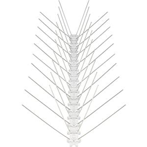 118" Stainless Steel Bird Spikes - Bird Deterrents for Outside - Total Length 118" / 12x Elements of 10" Each - Pigeon Spikes - Bird Protection for The Roof, Balcony and Winter Garden