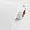 Rugreat Matte White Peel and Stick Wallpaper Modern 118inL 15.7inW White Paintable Contact Paper for Cabinets Self Adhesive Wallpaper for Bedroom Table Texture Contact Paper for Furniture Waterproof