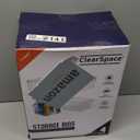 ClearSpace Clear Plastic Storage Bins  Pantry Organizers & Storage Containers, Cabinet Organizer - Home Organization Must Haves for Kitchen, Laundry Room, Office, Closet, Garage & Freezer (4 Pack)