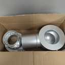 90Magnetic Dryer Vent Coupling-Quick Connection and Disconnection Strong Magnet Self-Alignment Design Quick-Installation Dryer Magnetic Vent Connector Dryer Vent Connector KitSilver