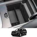 CDEFG Center Console Organizer Tray for 2019-2023 2024 Acura RDX Armrest Tray Storage Box Secondary Insert Coin Container 2024 Acura RDX Interior Accessories (Black)