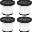 4 Packs HEPA Filters Replacement Part for Shark IW3511, IW1111, IW1120 Detect Pro Lightweight Cordless Stick Vacuum Cleaner and Shark BU3523 Clean Empty (4 Pcs HEPA Filters)