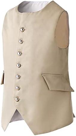 16th Century Colonial Costume Boy's Vest Revolutionary War Costume Waistcoat, 8