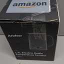 Arofeer 1.7L(57oz) Large Electric Kettle Temperature Control, 7+Cups Electric Tea Kettle for Coffee&Tea, 2 quarts Big Hot Water Kettle Electric with,1200W,Keep Warm-Black