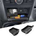 Storage Drawer Compatible with Toyota 4Runner Accessories 2014-2022 2023 2024 Center Console Organizer, Interior Storage Cubby Box, Coin & Card Holder Cubby, ABS Plastic Tray