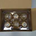 LVWIT 4W E14 G45 LED Filament Bulb, 6 Pack