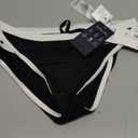 ARENA Performance Men's Icons Solid Low-Waist Swim Brief Short Athletic Swimsuit (32, Black/White)