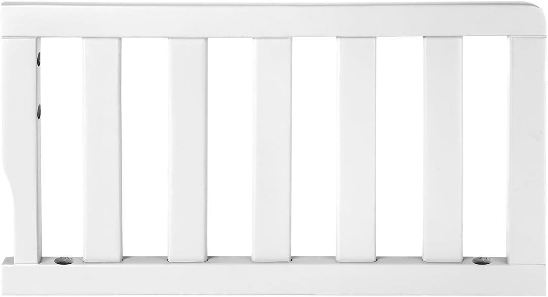 Toddler Crib Guardrail Compatible with Dream On Me Convertible Crib, Crib Rail for Prevent Toddler from Rolling Off The Bed, White