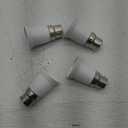 E-Simpo B22 to E26 E27 Light Socket Adapter, UK AU India Bayonet Lamp Base to Edison Screw E26 E27 Bulb Holder Converter Adapter CE Rohs (4)