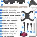 Engine Camshaft Belt Timing Locking Tool Kit Compatible with Ford Fusion Escape Focus Fiesta Mazda 1.25 1.4 1.6 1.7 1.8 2.0 2.3L 2.5L Ecoboost 1.5L 1.6L, 2.0 TDCi 303-1097 303-748 303-1550 303-1552