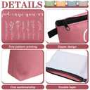 Chunful 12 Pcs Inspirational Christian Gifts Religious Makeup Bags Bulk for Women Bible Verse Flower Cosmetic Bag Mother's Day Gift for Church Ladies, 7.48 x 4.72 Inch(Delicate)