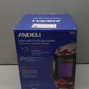 ANDELI Welding Helmet - Panoramic 180 View 3.94"X3.74",True Color Auto Darkening Welding Helmet with Light, 6 Arc Sensor, 4/5-8/9-13 Type-C Charging