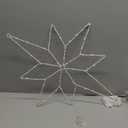 Hiboom 24 Large Christmas Window Light Decorations, 8 Modes Christmas Bethlehem Star Window Silhouette Lights with Timer, LED lamp Beads, Iron Frame, Battery Operated Xmas Holiday Decors(1 Pack)