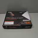 MSI PRO B840-P WiFi Motherboard, ATX - Supports AMD Ryzen 9000/8000 / 7000 Processors, AM5 - DDR5 Memory Boost (8000+ MT/s OC), PCIe 4.0 x16, M.2 Gen4, Wi-Fi 7, 2.5G LAN