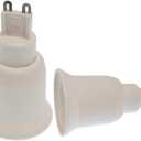 E-Simpo 4pcs G9 to E26/E27 Adapter, G9 to Standard E26/E27 Socket Adapter,G9 Light Socket (4pcs G9 to E26/E27 Adapter)
