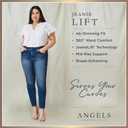 Angels Forever Young Women's Jeanie Lift Mid-Rise Straight Ankle Jeans (Blue) 6