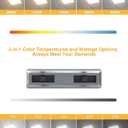 LED 2x4 Flat Panel Light, Drop Ceiling Lights Fixture, Selectable Features, 30W/40W/50W/60W/72W, 3000K/3500K/4000K/5000K/6500K, Dimmable (0-10V), for Office Kitchen, ETL Listed (2x4FT-2Pack)
