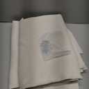 MIULEE Beige White Back Tab Blackout Curtains 72 Inches Long 2 Panels Set for Living Room Bedroom Privacy, Rod Pocket/Pinch Pleat Thermal Insulated Room Darkening Pleated Light Blocking Drapes