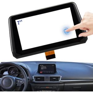 7" Touch Screen Replacement B61A611J0 Fit 2018 2017 Mazda 3 Digitizer Screen Glass, for 17 18 Mazda 3 Sport Radio Display, Touchscreen GPS Navigation Monitor No Whitening, No Fogging