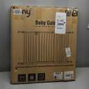 keny Extra Wide Baby Gate - Auto Close Safety Gate, Pressure Mounted, 29"-47.3", 30" Tall, Black