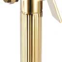 uxcell Handheld Bidet Sprayer for Toilet, Metal Bathroom Sprayer Kit Adjustable Water Pressure Control for Kitchen Bathroom Toilet Flushing Washing, Gold