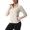 ANIVIVO Women's Zip Up Workout Jackets Athletic Running Jackets Slim Fit Lightweight Yoga Jacket with Pockets S