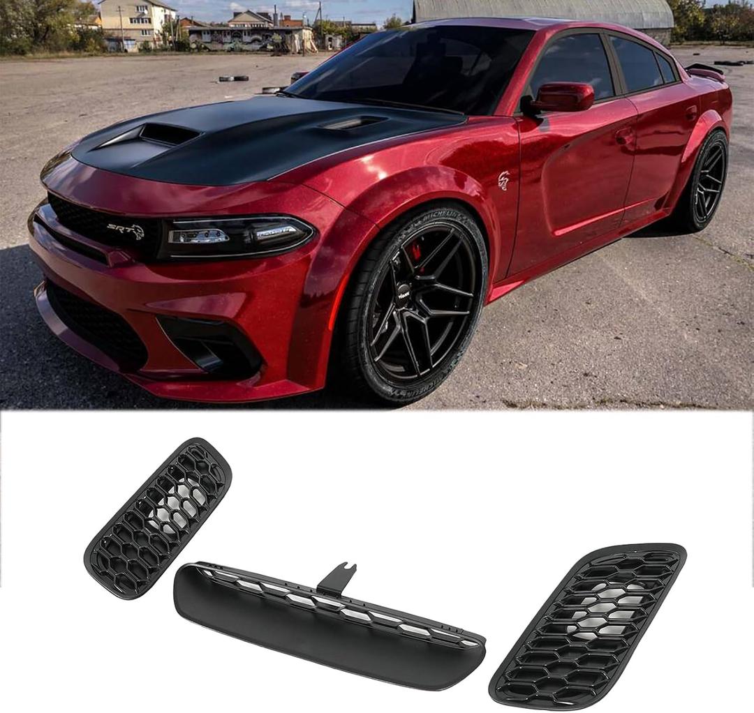 Hood Vent Bezels For Chrysler 300/Dodge Charger 15-23 Redeye Style