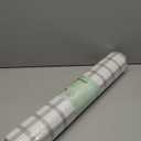 Drawer and Shelf Liner, Non-Slip Kitchen Cabinet Liners Non-Adhesive Thick Strong Grip Waterproof Washable Mats Protect Dresser Shelves Cupboard Bathroom Cabinets, White Stripes, 24IN X 10FT