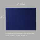 LAJAR Large Felt Wall Tiles, 12 Pack Cork Board Alternative with Removable Adhesive Tabs, Bulletin Pin Boards for Office, School and Home (Dark Blue)