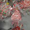 JOIEDOMI 12 Pcs Christmas Candy Cane Ornament with Wreaths, Lollipop, Christmas Trees and Candy Canes Designs Ornaments for Xmas Tree Decoration, Polymer Clay Ornaments for Party Favor