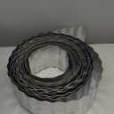 Metal Corrugated Garden Edging, 4" x 50Ft Garden Edging Border for Garden and Flower Bed, Landscape Edging for Grass Barrier, Sidewalk, Lawn and Yard, Silvery