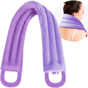 Microwave Heating pad for Neck and Shoulders Back 33 * 5" microwavable Moist Heat Pack Warm hot Compress Neck wrap Weighted Rice Bean Bag Reusable Herbal Nature Calming Portable