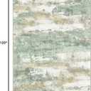 BEIMO Area Rugs 8x10 for Living Room Bedroom, Modern Abstract Machine Washable Large Light Green Rug Soft Rug, Low Pile Floor Carpet with Non Slip Backing for Dining Room, Light Green/Cream, 8' x 10' (Rectangular)