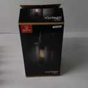 Xavier 1-Light Matte Black Hardwired Outdoor Indoor Wall Lantern Sconce with Seeded Glass Shade