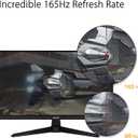 ASUS TUF Gaming 27 Inch Gaming Monitor - Full HD, 1080P, 165Hz (Supports 144Hz), 1ms, Extreme Low Motion Blur, FreeSync Premium, Shadow Boost, Eye Care, HDMI, DisplayPort, Tilt Adjustable - VG277Q1A
