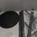 Coat Rack with Natural Marble Base, Metal Freestanding Coat Rack with 8 Hooks, 3 Adjustable Size Sturdy Coat Tree for Bags, Coats, and Hats for Entryway, Hallway, Bedroom, Office, Black