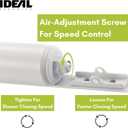 Ideal Security SK3015 Heavy Pneumatic Storm and Screen Door Closer with Torsion Bar, White