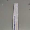 ZhiYo Mini Corner Cord Hider for One Cord, Corner Cable Concealer, Wire Covers for Cords, Paintable Cord Cover, Cable Management Channel, Raceway for Wall, Floor Baseboard, Ceiling White (Small - 136in)