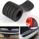 SINGARO Car Rear Bumper Protector, 33.07inch x2.75inch Car/SUV Universal Rubber Anti-Scratch Trunk Exterior AccessoriesBlack