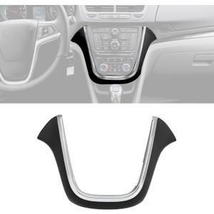 HECASA Dashboard Trim Compatible with 2013-2016 Buick Encore Instrument Panel Center Molding Cover Plastic Chrome W/O Wires