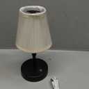 5W LED Cordless Mini Lamp, 3000 Mah Battery Operated Lamps, 3 Color Temperature Dimmable Table Light, Small Rechargeable Lamp, Kitchen Lamps countertop ,Restaurant (Black)