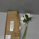 Silk Flower Peony Bouquets - 2 Pack Artificial Peonies with Stems Vintage Look Real Peonies Flowers for DIY Crafts Flower Arrangements Wedding Centerpiece Table Decor - Champagne