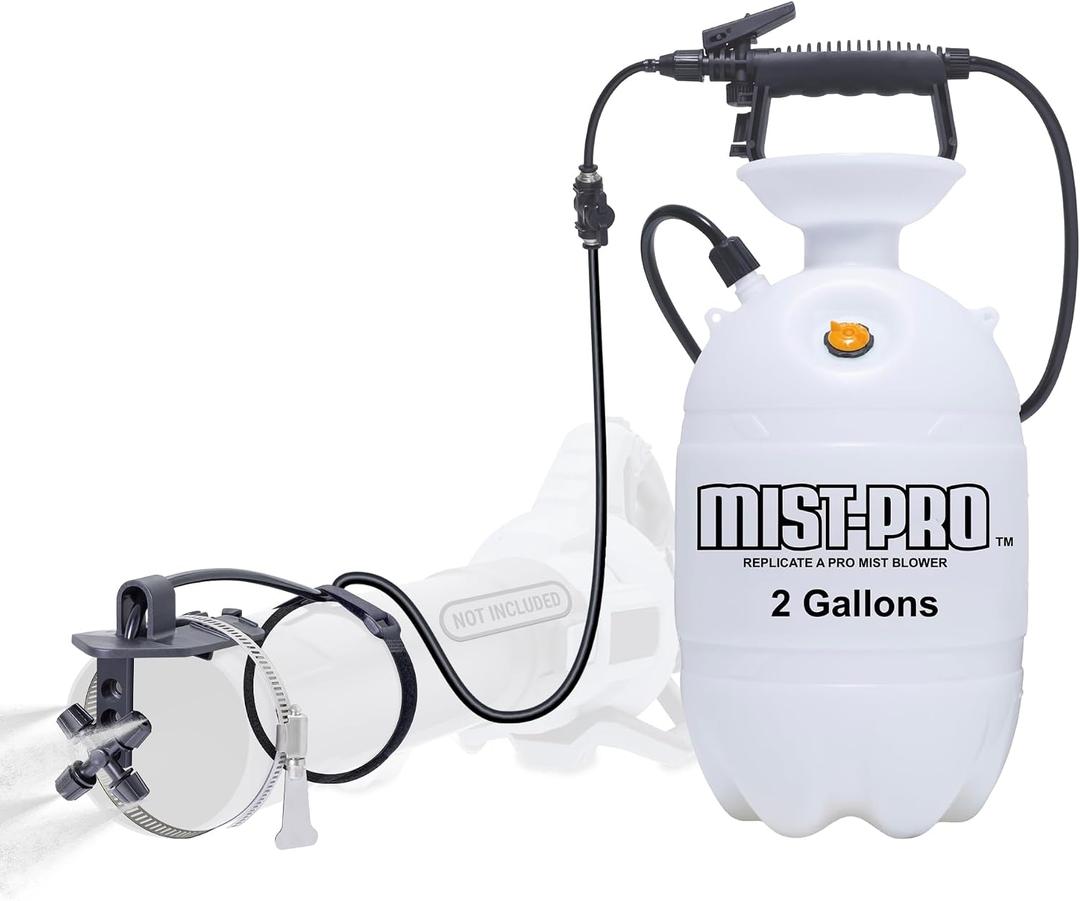 Pesticide Sprayer - Insecticide and Mosquito Mister System - Pest Control System for Fleas, Ticks, and Mosquitos - Mist-PRO+ 2-Gallon Tank Sprayer Kit