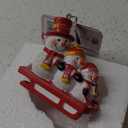 FOCO NFL Unisex-Adult NFL Team Logo Sledding Snowman Holiday Christmas Tree Ornament (One Size)