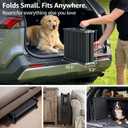 Folding Dog Ramp for Car - 67" Long x 16" Wide Portable Dog Ramps for Large Dogs, Plastic Non Slip Material for Outdoor Truck SUV Rv Camper Side Door, 250 Lbs Heavy Duty