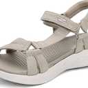 Skechers Performance Women's on-the-Go 600-Brilliancy Sport Sandal, natural, 9 M US