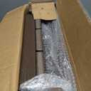 Outdoor Side Table, Double Layer Small Side Tables,All Weather Adirondack Side Table, Waterproof Outdoor End Tables for Patio, Pool, Porch (Brown)