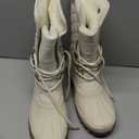 DREAM PAIRS Women's Winter Duck Boots Mid Calf Warm Insulated Faux Fur Lined Waterproof Lace Up Snow Boots,Size 10,Beige,SDSB2422W